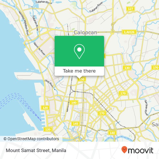 Mount Samat Street map