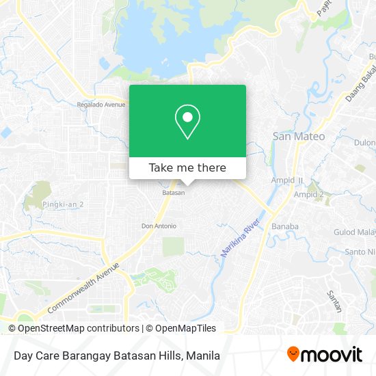 Day Care Barangay Batasan Hills map