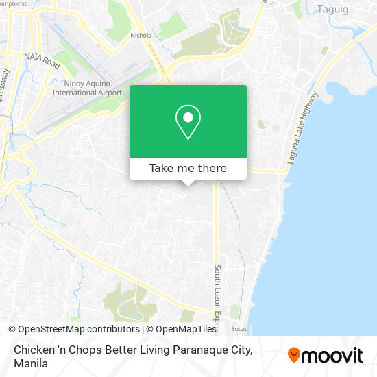 Chicken 'n Chops Better Living Paranaque City map