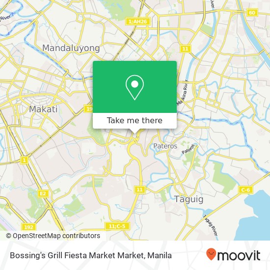 Bossing's Grill Fiesta Market Market map