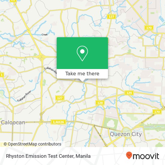 Rhyston Emission Test Center map