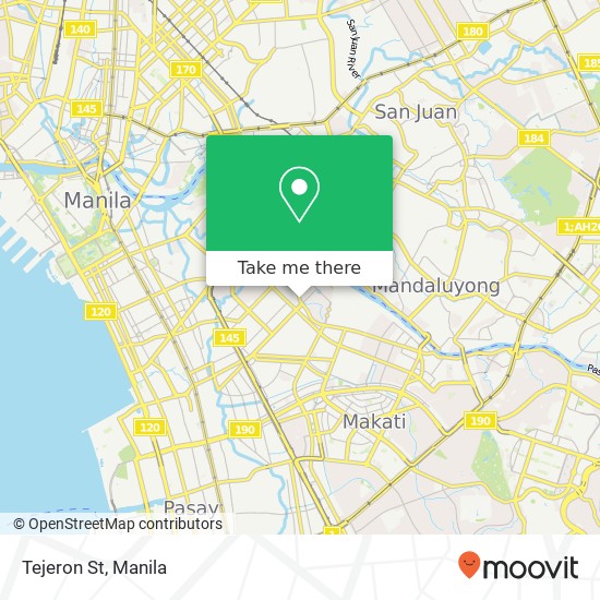 Tejeron St map