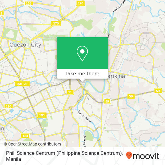 Phil. Science Centrum (Philippine Science Centrum) map