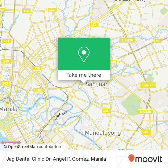 Jag Dental Clinic Dr. Angel P. Gomez map