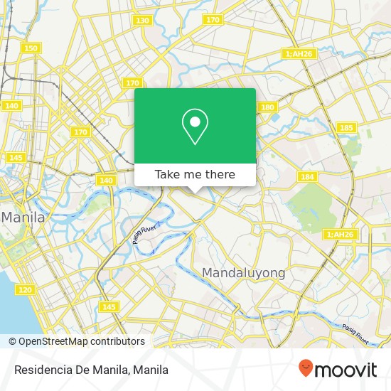 Residencia De Manila map