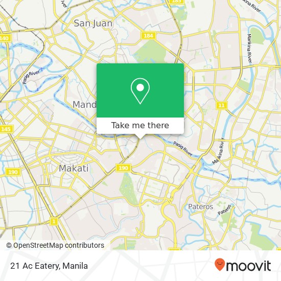 21 Ac Eatery map