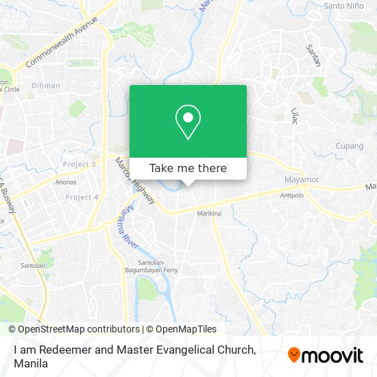 I am Redeemer and Master Evangelical Church map