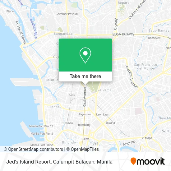Jed's Island Resort, Calumpit Bulacan map