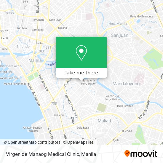 Virgen de Manaog Medical Clinic map