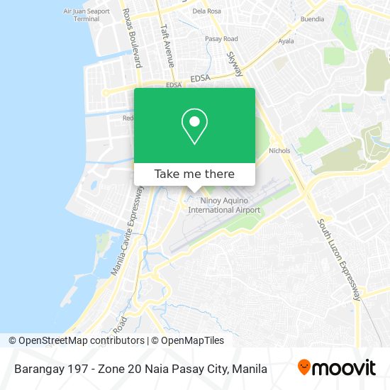 Barangay 197 - Zone 20 Naia Pasay City map