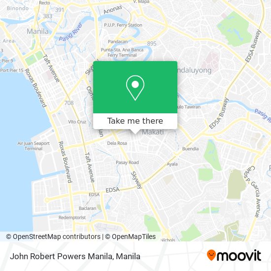 John Robert Powers Manila map