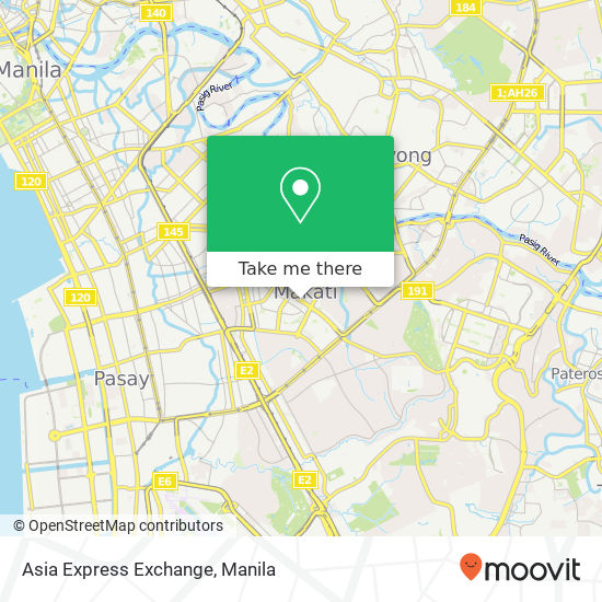 Asia Express Exchange map