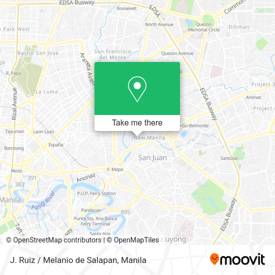 J. Ruiz / Melanio de Salapan map