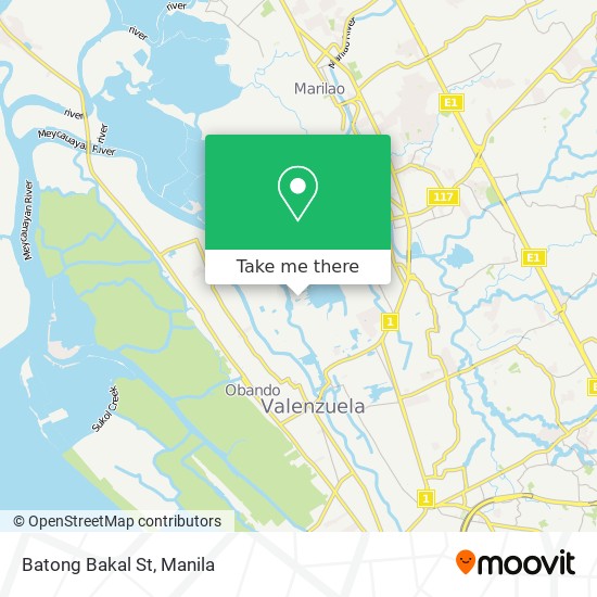 Batong Bakal St map