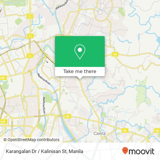Karangalan Dr / Kalinisan St map