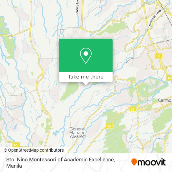 Sto. Nino Montessori of Academic Excellence map