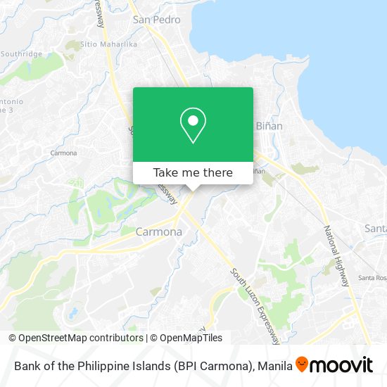 Bank of the Philippine Islands (BPI Carmona) map