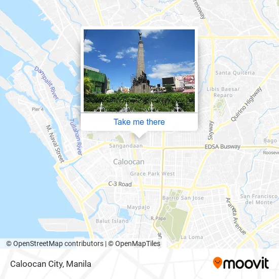 Caloocan City map