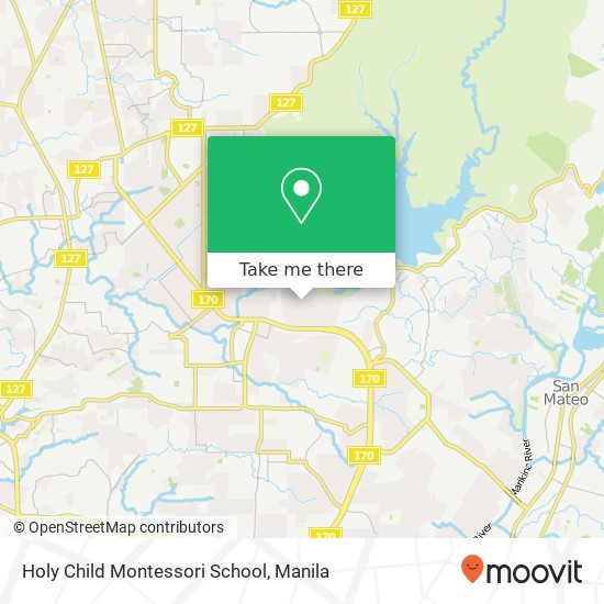 Holy Child Montessori School map
