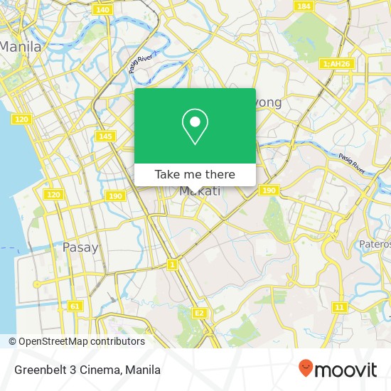 Greenbelt 3 Cinema map