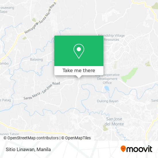 Sitio Linawan map