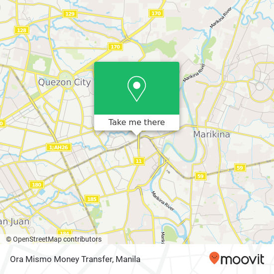 Ora Mismo Money Transfer map