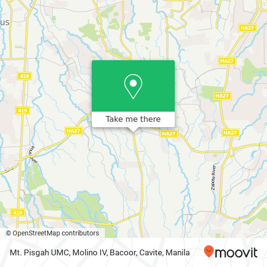 Mt. Pisgah UMC, Molino IV, Bacoor, Cavite map