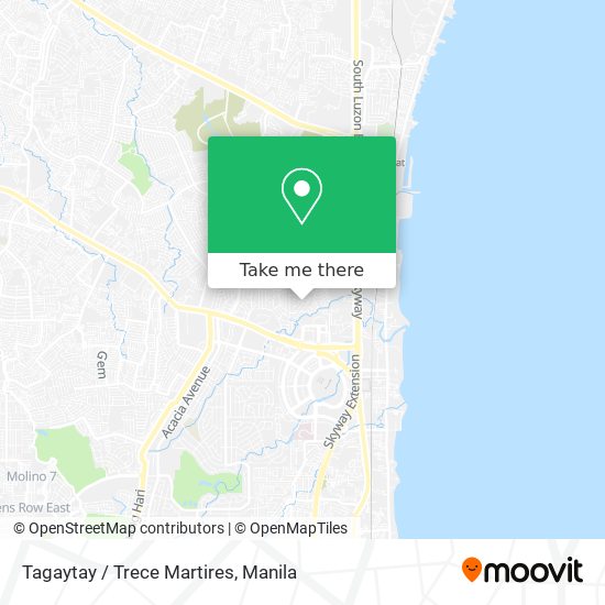 Tagaytay / Trece Martires map