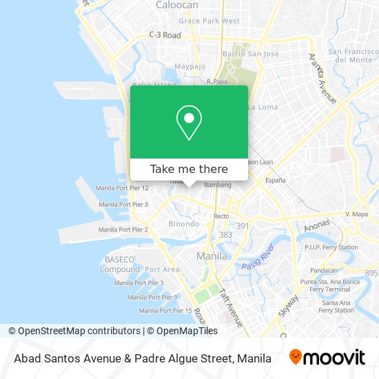 Abad Santos Avenue & Padre Algue Street map