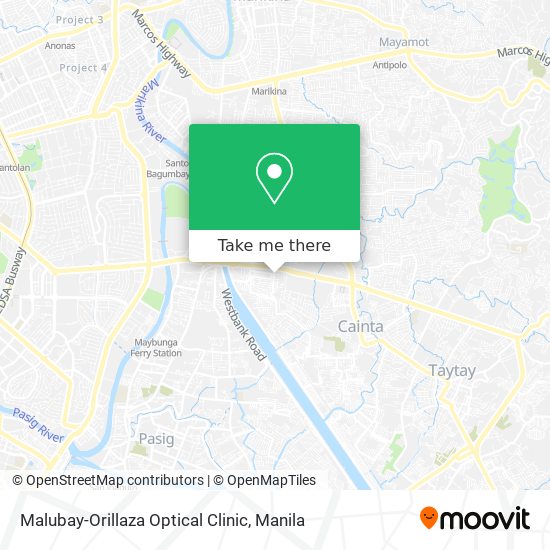 Malubay-Orillaza Optical Clinic map