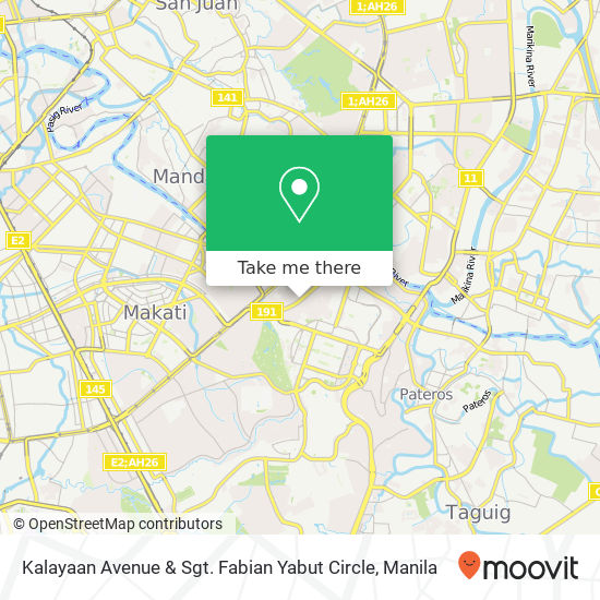 Kalayaan Avenue & Sgt. Fabian Yabut Circle map