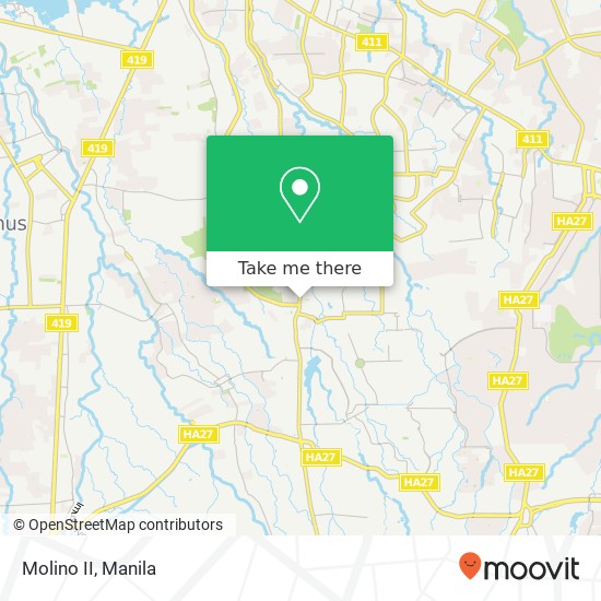 Molino II map