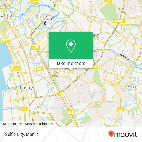 Selfie City map