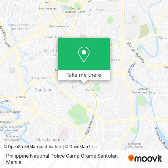 Philippine National Police Camp Crame Santolan map