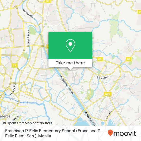 Francisco P. Felix Elementary School (Francisco P. Felix Elem. Sch.) map