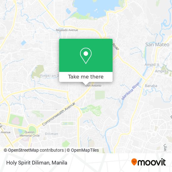 Holy Spirit Diliman map