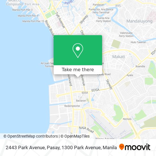 2443 Park Avenue, Pasay, 1300 Park Avenue map