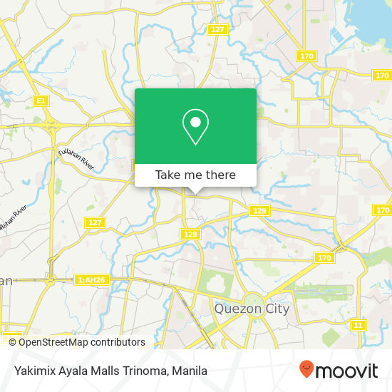 Yakimix Ayala Malls Trinoma map