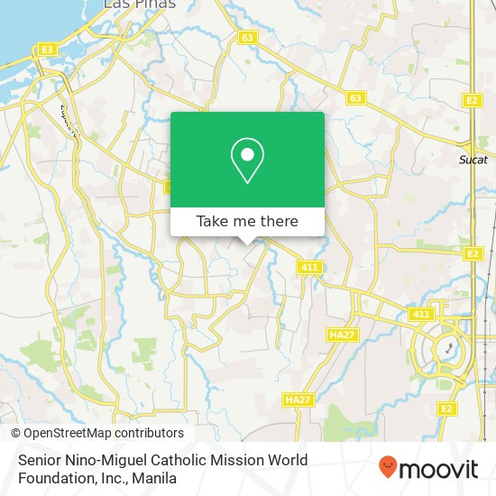 Senior Nino-Miguel Catholic Mission World Foundation, Inc. map