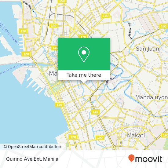 Quirino Ave Ext map