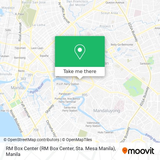 RM Box Center (RM Box Center, Sta. Mesa Manila) map