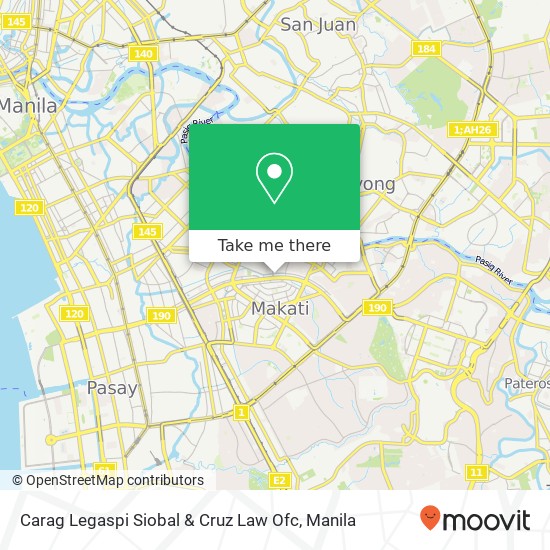 Carag Legaspi Siobal & Cruz Law Ofc map