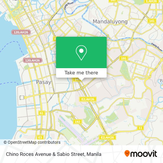 Chino Roces Avenue & Sabio Street map