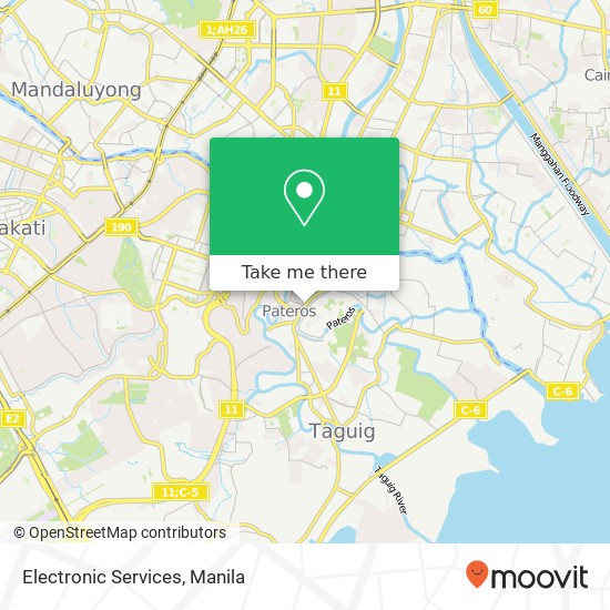 Electronic Services map