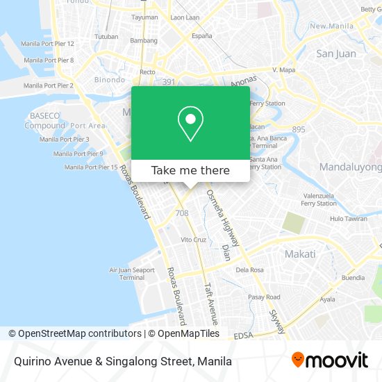 Quirino Avenue & Singalong Street map