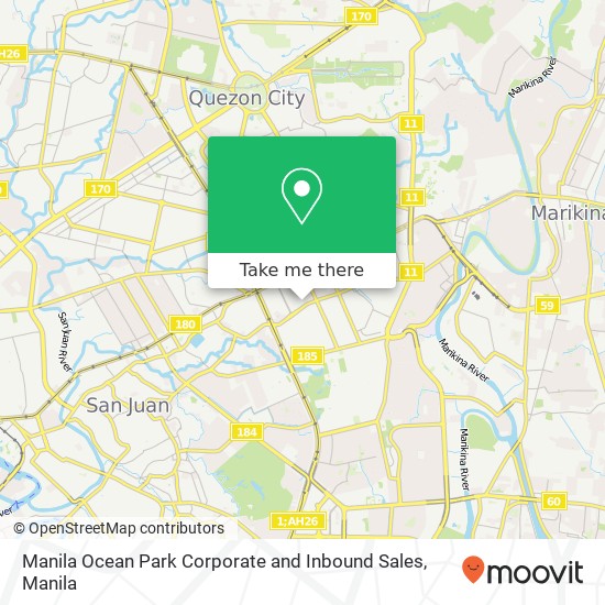Manila Ocean Park Corporate and Inbound Sales map
