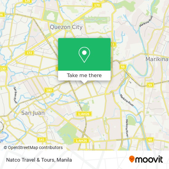 Natco Travel & Tours map