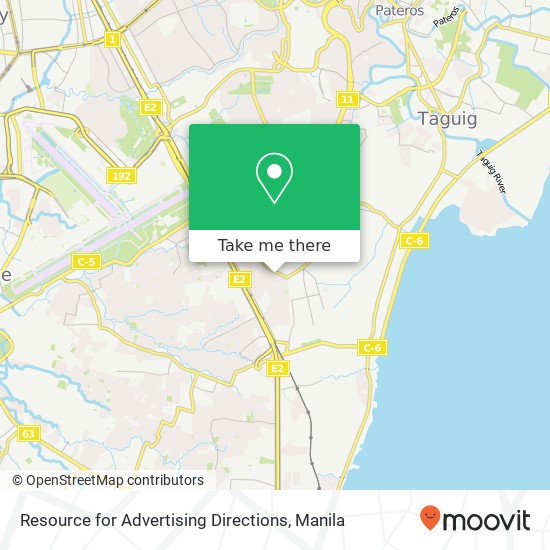 Resource for Advertising Directions map