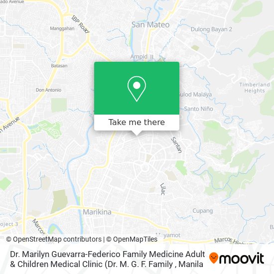 Dr. Marilyn Guevarra-Federico Family Medicine Adult & Children Medical Clinic map