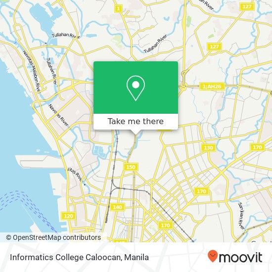 Informatics College Caloocan map